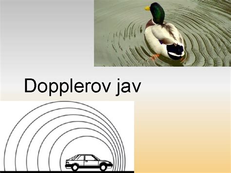 Zobrazenie Dopplerovho javu