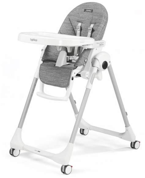 Rozmery rozloženej a zloženej jedálenskej stoličky Peg Perego Prima Pappa Follow Me