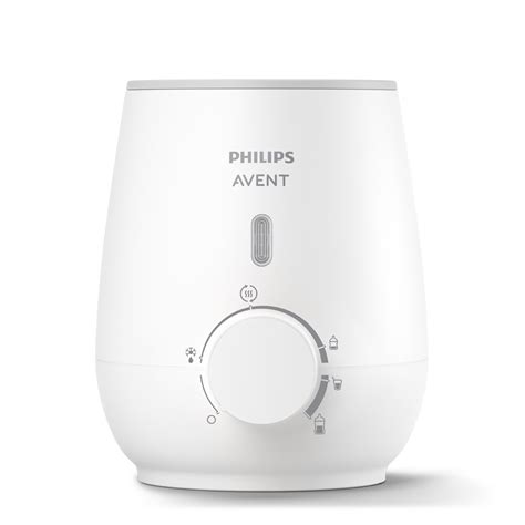 Ilustrácia ohrievania dojčenskej fľaše v ohrievači Philips AVENT