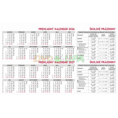 kalendár so zvýraznenými termínmi zápisov do škôl