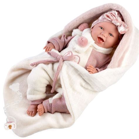 Bábika novorodeniatko s ružovou perinkou
