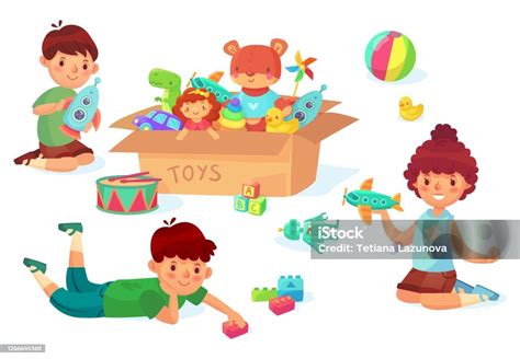 Ilustrácia bábätka pri kúpaní s hračkami