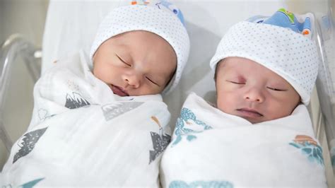 Novorodené dvojičky v košíku