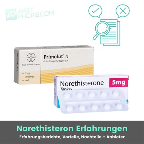 Obal lieku Norethisteron