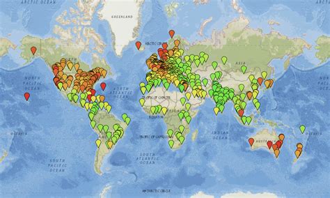 Mapa sveta s najväčšími producentmi kávy