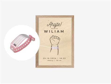 Označovací náramok pre novorodenca