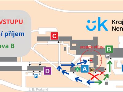 Mapa s vyznačením nemocnice vo Svidníku