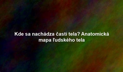 Mapa ľudského tela so zameraním na oblasť krížov a podbruška