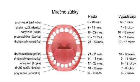Rast zubov u bábätiek