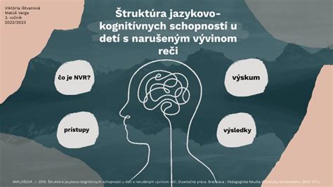 Obrázok znázorňujúci súvislosti medzi oneskoreným vývinom reči a budúcimi problémami v učení