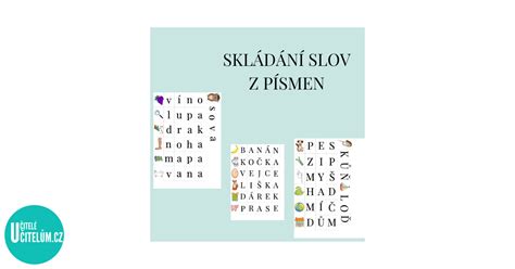 Deti skladajú slovo z písmen