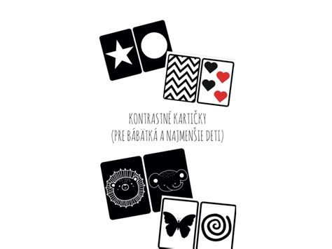 kontrastné vzory pre dojčatá