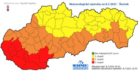 Mapa s vyznačenými odporúčanými teplotami pre pobyt detí vonku v zime