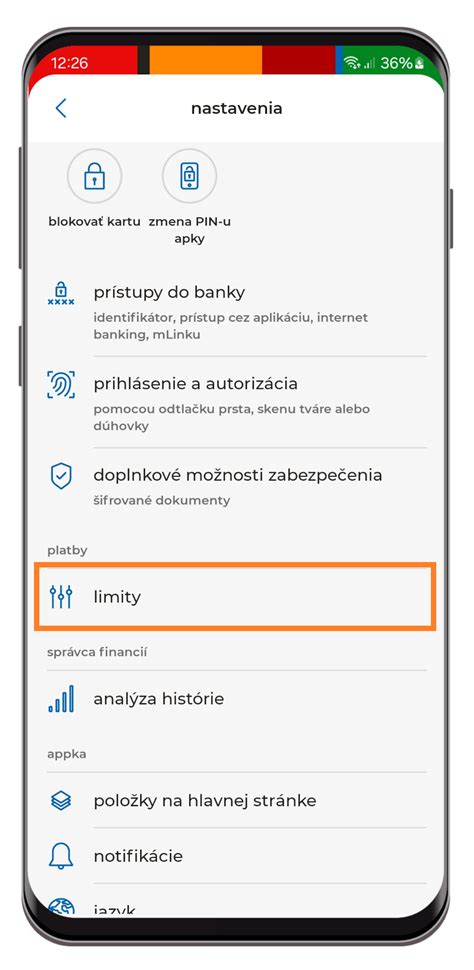 Ilustrácia nastavenia časových limitov