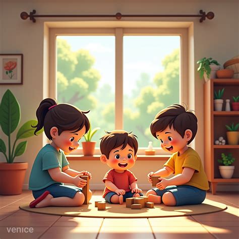 Ilustrácia znázorňujúca rodičov s deťmi a symbolmi práce a domova