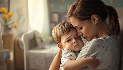 Mama upokojuje plačúce dieťa v postieľke
