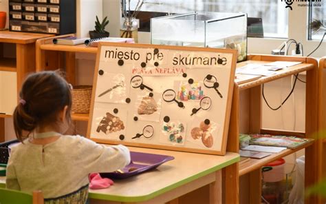 Ilustrácia pripraveného Montessori prostredia pre deti