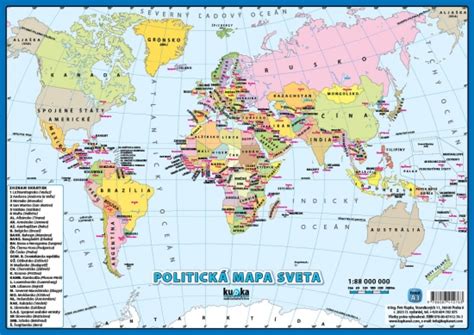 Mapa sveta s vyznačenými krajinami a populárnymi medzinárodnými menami