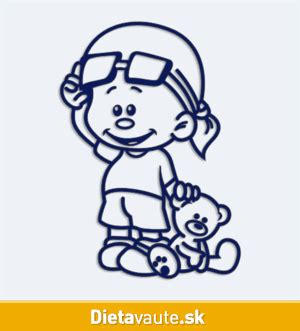 Ilustrácia dieťaťa s okuliarmi