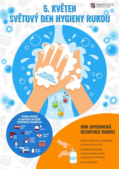 Infografika o dôležitosti hygieny pri kontakte s novorodencom