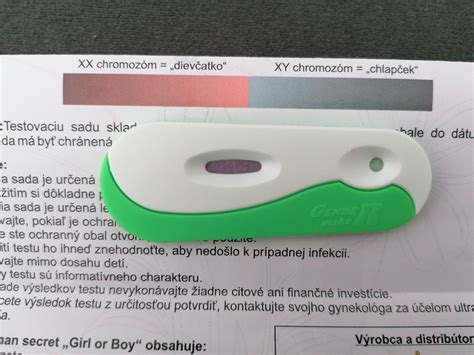 vizuálna schéma fungovania jednokrokového testu na určenie pohlavia z moču