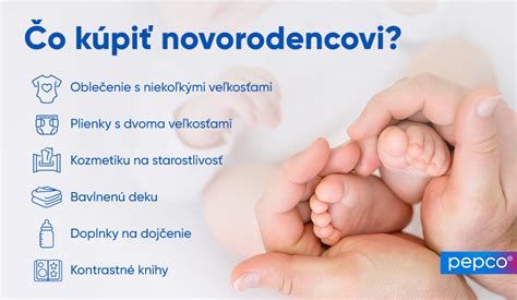 Infografika o základnej výbave pre novorodenca