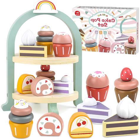 Ilustrácia rôznych druhov sladkých dezertov pre deti