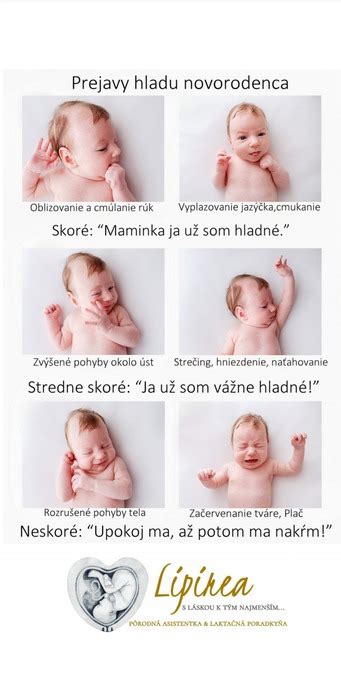 Grafika zobrazujúca prejavy hladu u bábätiek