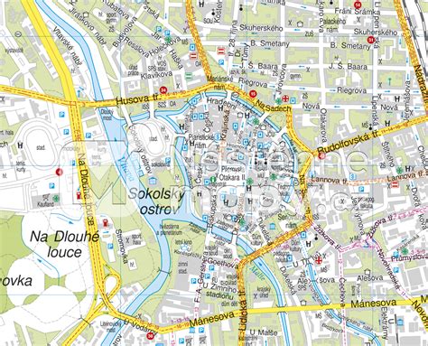 Mapa Levíc s vyznačením Pereckej ulice