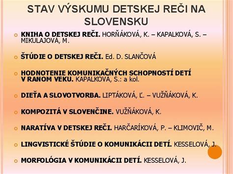 Infografika zobrazujúca rôzne aspekty vývinu detskej reči