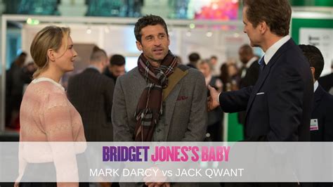Bridget Jonesová a jej dvaja nápadníci, Mark Darcy a Jack Qwant