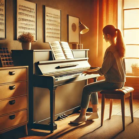 Ilustrácia dieťaťa hrajúceho na klavíri