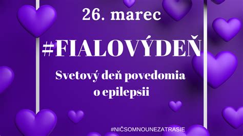 Fialový Deň Epilepsie - symbol solidarity