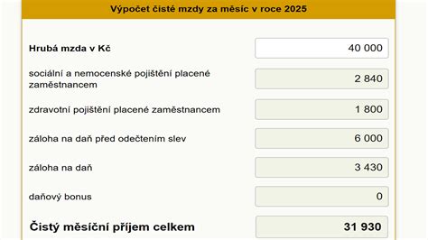 Schéma výpočtu nároku na materské