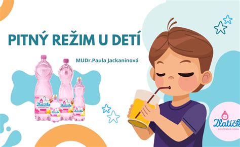 infografika o správnom pitnom režime detí
