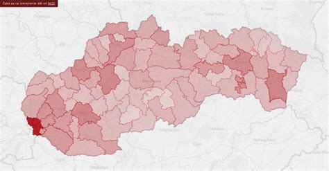 Mapa šírenia virózy