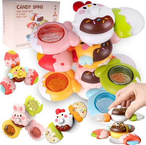 Farebný spinner s prísavkou