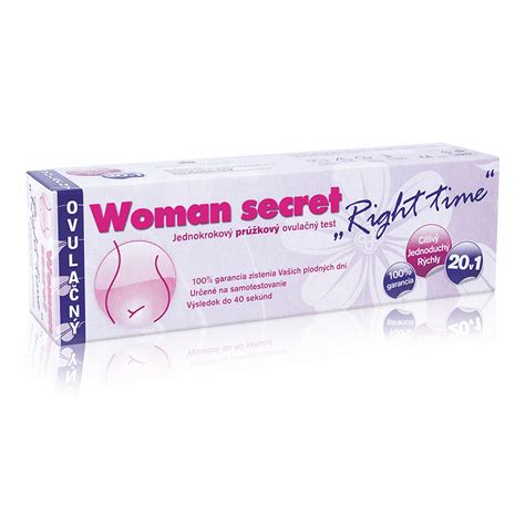 Balenie Woman secret RIGHT TIME ovulačný test