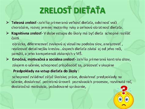 Ilustrácia znázorňujúca rôzne oblasti pripravenosti dieťaťa na školu
