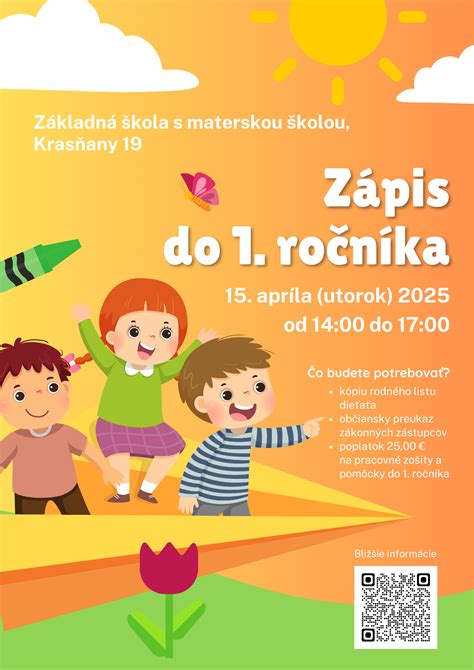 Ilustrácia kalendára s vyznačeným obdobím zápisu do školy