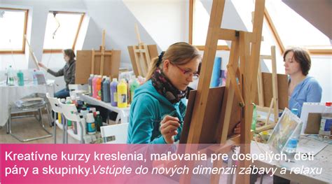 Ukážka rôznych techník maľovania a kreslenia