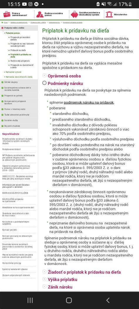 Schéma podmienok nároku na príplatok k prídavku na dieťa