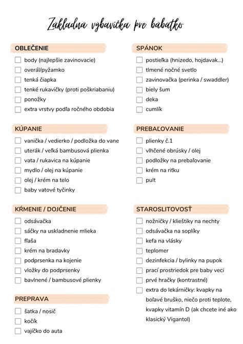 základná výbava kozmetiky pre bábätko