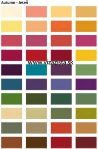Farebná paleta pre jesenné fotenie
