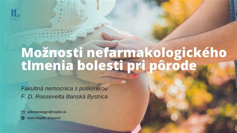 Infografika metód zmiernenia bolesti pri pôrode