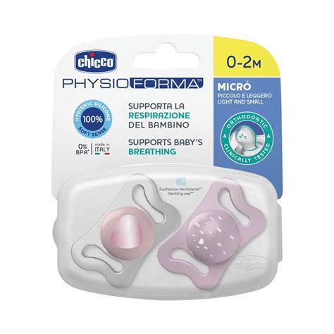 Tabuľka porovnávajúca vlastnosti cumlíkov Chicco Physio Micro a Chicco Physio Comfort.