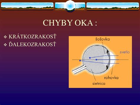 Ilustrácia oka a vnútroočnej šošovky