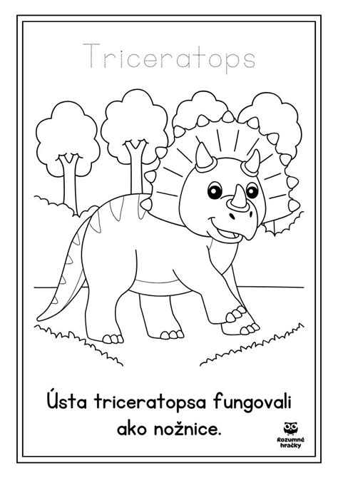 Ukážka online omaľovanky s dinosaurami na šmykľavke