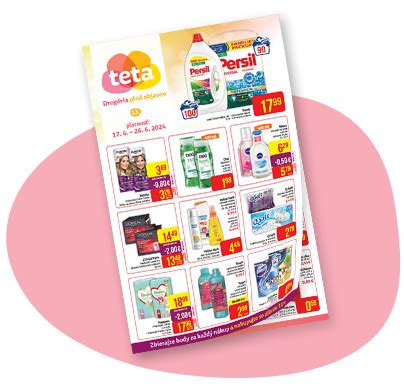 Ukážka akčného letáku Teta drogérie s produktami Pampers