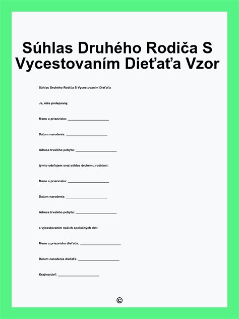 Mapa s krajinami vyžadujúcimi súhlas druhého rodiča